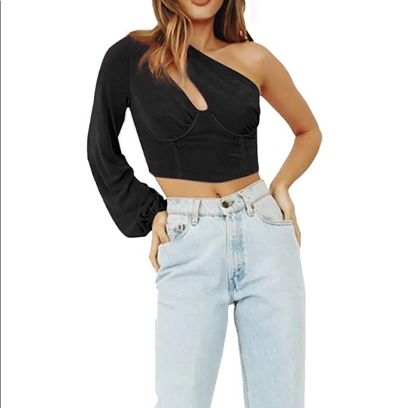 Black Top with Cut-Outs - Picture 4 of 4